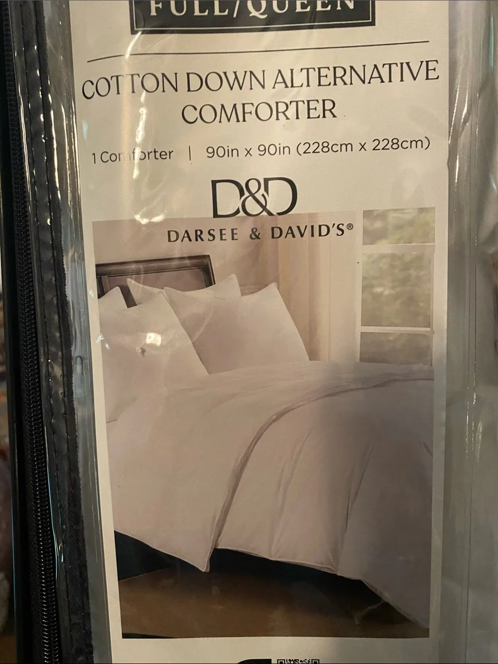 Darden &David Full/Queen White Cotton Down Alternative Comforter